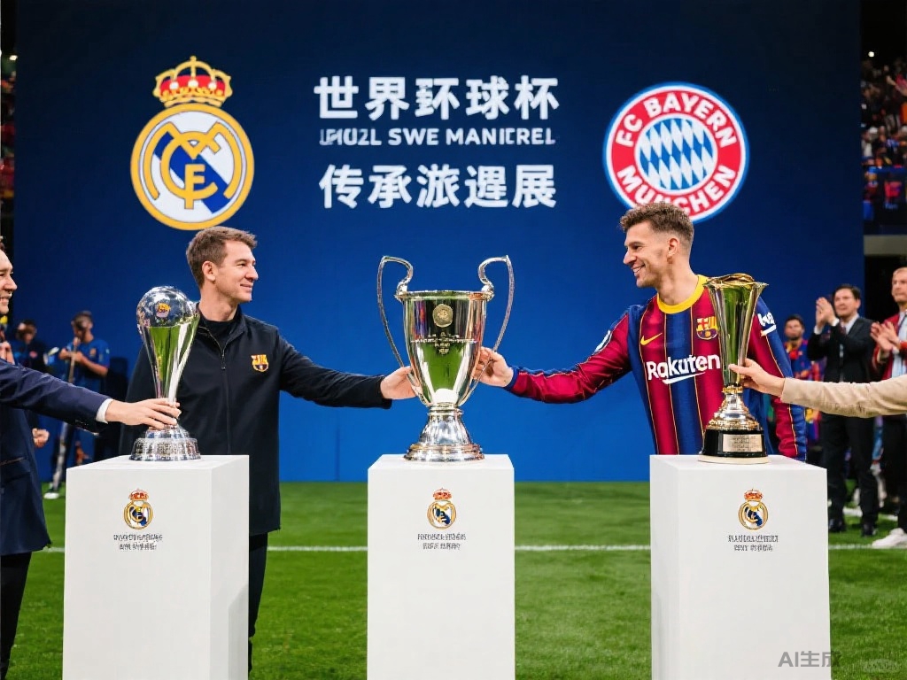 三豪门接力世俱杯奖杯里约巡展将启（三豪门联手传递世俱杯奖杯，里约巡展即将启动）